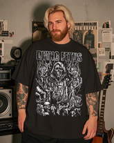 DYING FETUS HEAVY METAL Men's Plus Size Cotton T-Shirt